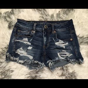 American Eagle Blue Jean MIDI Shorts